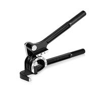 Flexzion Tube Bender Tool - Manual OD Tubing Bending 3 Size 1/4" 5/16" 3/8" 180 Degree Lever Type Heavy Duty Bend Copper Brass Aluminum & Soft Metal for HVAC Water Gas Pipe Automotive Plumbing (Black)