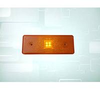 flexzon 1pc LED 12V Orange Side Marker Light Indicator For Truck HGV Trailer Lorry Bus Cab Van