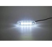 flexzon 2x Flush Fit Led White Clear Side Marker Lights Lamps For Kelsa Bar 12V 24V E9