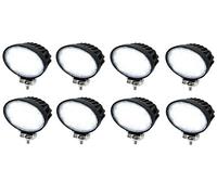 flexzon 8x Professional Oval 40w Led Work Lights Lamps Flood Beam Digger Tractor Digger