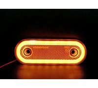 flexzon Orange Amber Side 20 LED Marker Lights Oval X10 12V 24V Neon Trailer Truck Lorry