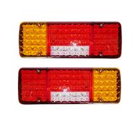 flexzon PAIR 12V LED REAR TAIL LIGHTS LAMP 5 FUNCTION TRAILER CARAVAN TRUCK LORRY 98 LED