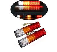 flexzon PAIR OF 12V REAR STOP 20 LED LIGHTS TURN INDICATOR LAMP TRAILER TRUCK TIPPER VAN