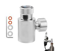 Fleymu CO2 Cylinder Adapter, CO2 Filling Container TR21.4 to W21.8 Cylinder Pressure Reducer Connection Kit for CO2 Adapter Sodastream, CO2 Carbon Dioxide Tank Accessories and Self-Made Beer Barrel