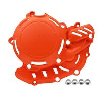FLFHDUP Chain Guard Fit For EXCF XCF SXF XWF 450 500 2023 2024 Motocross Engine Ignition Clutch Cover Protector Guard Case Chainrings(Orange Clutch)