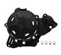 FLFHDUP Chain Guard Fit For Husqvarna TE250 TE300 Fit For EXC250 EXC300 XC-W250 XC-W300 Engine Clutch Cover Protector Guard Case Chainrings(Black-R-Side Clutch)