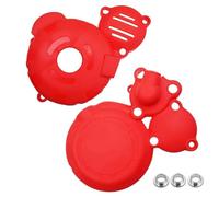 FLFHDUP Chain Guard Fit For Zongshen CBS300 NB300 KEWS K16 Zuumav K7 Engine Clutch Protector Ignition Guard Cover Sprocket Guards Cove Case Chainrings(2 set Red)