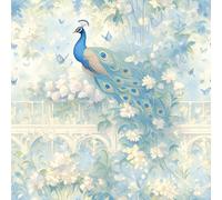 FLFK Vintage Wallpaper Peel and Stick Self-Adhesive Elegant Peacock Wall Paper for Kitchen Bathroom Bedroom Decor 16 x 128 inches