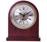 FLFLF Brass Mantel Clock with Westminster Chime, Battery Operated Silent Sweep Movement - Vintage Fireplace Clock for Heritage Home Decor & Office/Study Room Ambience,#A