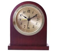 FLFLF Brass Mantel Clock with Westminster Chime, Battery Operated Silent Sweep Movement - Vintage Fireplace Clock for Heritage Home Decor & Office/Study Room Ambience,#B