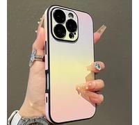 FLFXYFB Defendcase Gradient Color Lens Film All Inclusive for iPhone Case, Gradient Color LensFilm AllInclusive, for iPhone 16/15/14/13/12pro Max (12,Yellow)