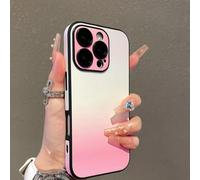 FLFXYFB Defendcase Gradient Color Lens Film All Inclusive for iPhone Case, Gradient Color LensFilm AllInclusive, for iPhone 16/15/14/13/12pro Max (14 PRO,Pink)