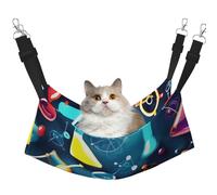 FLGHJNBJN Abstract Science Chemistry Cozy Cat Hammock, Window Perch Bed, Adjustable Pet Sleeper With Soft Velvet For Indoor Cats