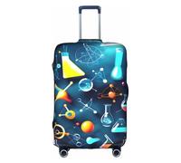 FLGHJNBJN Abstract Science Chemistry Printed Luggage Cover, Stretchable Trunk Guard, Personalised Baggage Shield, for Business Trip