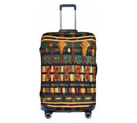 FLGHJNBJN African Classic Weave Printed Luggage Cover, Stretchable Trunk Guard, Personalised Baggage Shield, for Business Trip