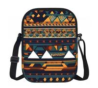 FLGHJNBJN African Ethnic Pattern Printed Crossbody Bag for Women with Adjustable Strap, Small Shoulder Purse for Travel Work