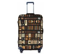FLGHJNBJN African Mud Cloth Tribal Printed Luggage Cover, Stretchable Trunk Guard, Personalised Baggage Shield, for Business Trip