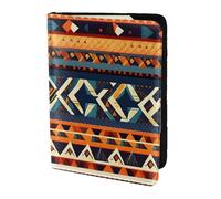FLGHJNBJN African National Patterns Print Travel Passport Cover Case with Document Holder Storage Pocket, Travel Must Have Synthetic Leather