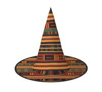 FLGHJNBJN African Weaving Print Witch Hat Halloween Witch Hat, Witch Costume Accessory For Halloween Cosplay Party Holiday