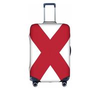 FLGHJNBJN Alabama State Flag Printed Luggage Cover, Stretchable Trunk Guard, Personalised Baggage Shield, for Business Trip