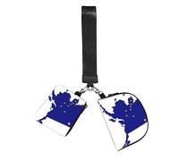 FLGHJNBJN Alaska state Flag Map Printed Wrist Wallet Set for Women, 2 Pouches with Wristlet Strap for Keys Cash Cards Coins