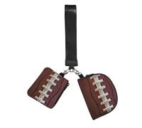 FLGHJNBJN American Football Laces Printed Wrist Wallet Set for Women, 2 Pouches with Wristlet Strap for Keys Cash Cards Coins