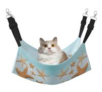 FLGHJNBJN Beautiful Starfish Cozy Cat Hammock, Window Perch Bed, Adjustable Pet Sleeper With Soft Velvet For Indoor Cats