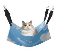 FLGHJNBJN Blue Sky White Cloud Cozy Cat Hammock, Window Perch Bed, Adjustable Pet Sleeper With Soft Velvet For Indoor Cats