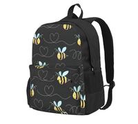 FLGHJNBJN Bumble Bees Print Work Bag Rucksack Bag Carry On Backpack Hiking Bag Gym Backpack For Men And Women