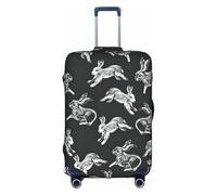 FLGHJNBJN Bunny Rabbit Printed Luggage Cover, Stretchable Trunk Guard, Personalised Baggage Shield, for Business Trip