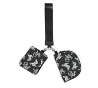 FLGHJNBJN Bunny Rabbit Printed Wrist Wallet Set for Women, 2 Pouches with Wristlet Strap for Keys Cash Cards Coins