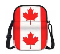 FLGHJNBJN Canadian flag Printed Crossbody Bag for Women with Adjustable Strap, Small Shoulder Purse for Travel Work