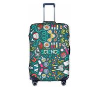 FLGHJNBJN Cartoon Science Theme Printed Luggage Cover, Stretchable Trunk Guard, Personalised Baggage Shield, for Business Trip