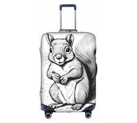 FLGHJNBJN Cartoon Squirrel Printed Luggage Cover, Stretchable Trunk Guard, Personalised Baggage Shield, for Business Trip