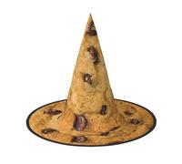 FLGHJNBJN Chocolate Cookie Print Witch Hat Halloween Witch Hat, Witch Costume Accessory For Halloween Cosplay Party Holiday