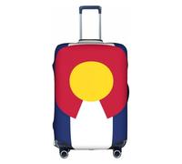 FLGHJNBJN Colorado Flag Printed Luggage Cover, Stretchable Trunk Guard, Personalised Baggage Shield, for Business Trip