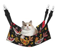 FLGHJNBJN Cute Rooster Chickens Cozy Cat Hammock, Window Perch Bed, Adjustable Pet Sleeper With Soft Velvet For Indoor Cats