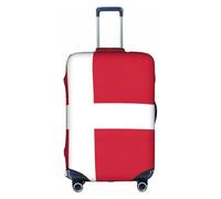 FLGHJNBJN Danish Flag Printed Luggage Cover, Stretchable Trunk Guard, Personalised Baggage Shield, for Business Trip
