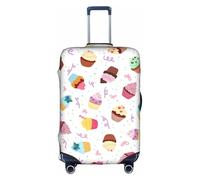 FLGHJNBJN Delicious Cupcakes Printed Luggage Cover, Stretchable Trunk Guard, Personalised Baggage Shield, for Business Trip