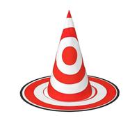 FLGHJNBJN Design Target Print Witch Hat Halloween Witch Hat, Witch Costume Accessory For Halloween Cosplay Party Holiday