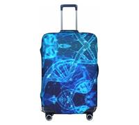 FLGHJNBJN DNA Chain Photo Printed Luggage Cover, Stretchable Trunk Guard, Personalised Baggage Shield, for Business Trip