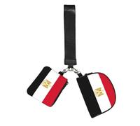 FLGHJNBJN Egyptian flag Printed Wrist Wallet Set for Women, 2 Pouches with Wristlet Strap for Keys Cash Cards Coins