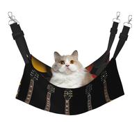 FLGHJNBJN Electric Guitar Cozy Cat Hammock, Window Perch Bed, Adjustable Pet Sleeper With Soft Velvet For Indoor Cats
