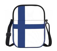 FLGHJNBJN Finnish flag Printed Crossbody Bag for Women with Adjustable Strap, Small Shoulder Purse for Travel Work