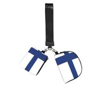 FLGHJNBJN Finnish flag Printed Wrist Wallet Set for Women, 2 Pouches with Wristlet Strap for Keys Cash Cards Coins
