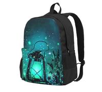 FLGHJNBJN Fireflies And Lantern Print Work Bag Rucksack Bag Carry On Backpack Hiking Bag Gym Backpack For Men And Women