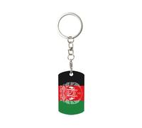 FLGHJNBJN Flag Of Afghanistan Sublimation Keychain Blanks, Aluminum Sided Sublimation Keychain Heat Transfer Crafts-Rectangle