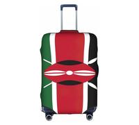 FLGHJNBJN Flag of Kenya Printed Luggage Cover, Stretchable Trunk Guard, Personalised Baggage Shield, for Business Trip