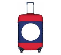 FLGHJNBJN Flag of Laos Printed Luggage Cover, Stretchable Trunk Guard, Personalised Baggage Shield, for Business Trip
