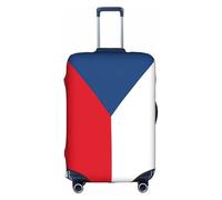FLGHJNBJN Flag of the Czech Republic Printed Luggage Cover, Stretchable Trunk Guard, Personalised Baggage Shield, for Business Trip
